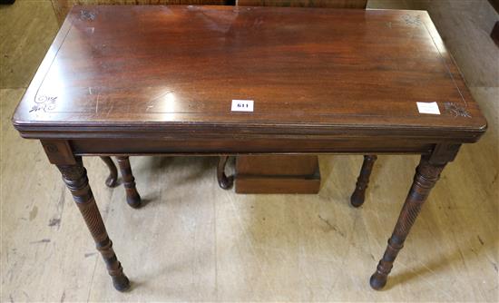 Late Victorian card table